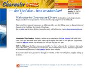 Tablet Screenshot of clearwaterdivers.com